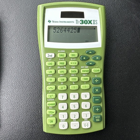 Texas Instruments TI-30XIIS TI-30X II S Scientific Calculator Solar Battery GRN - Picture 3 of 7